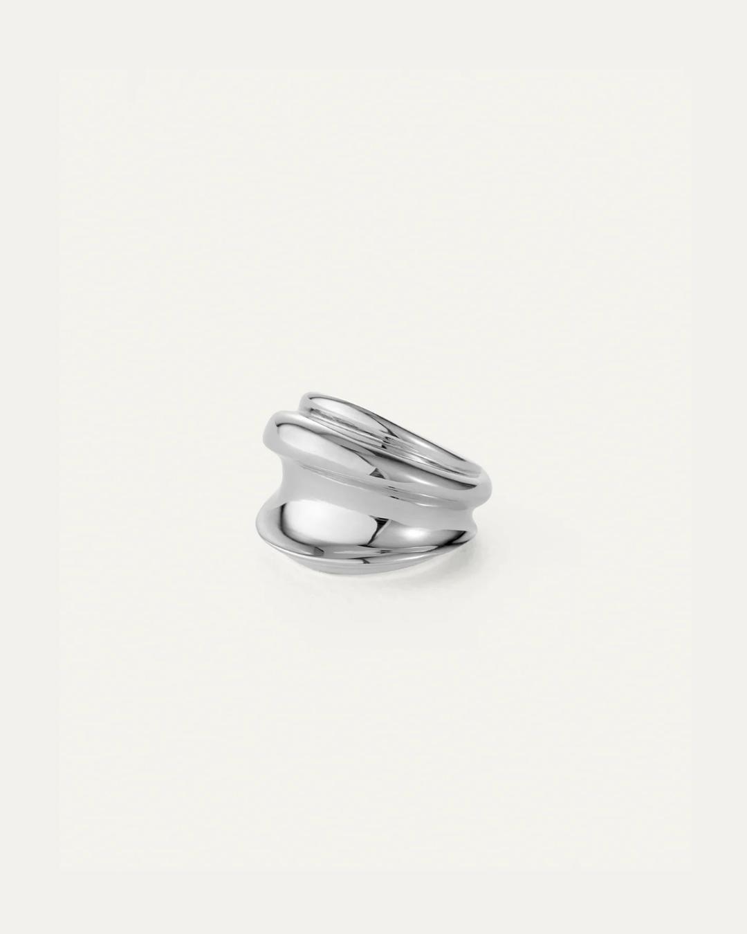 statement silver ring