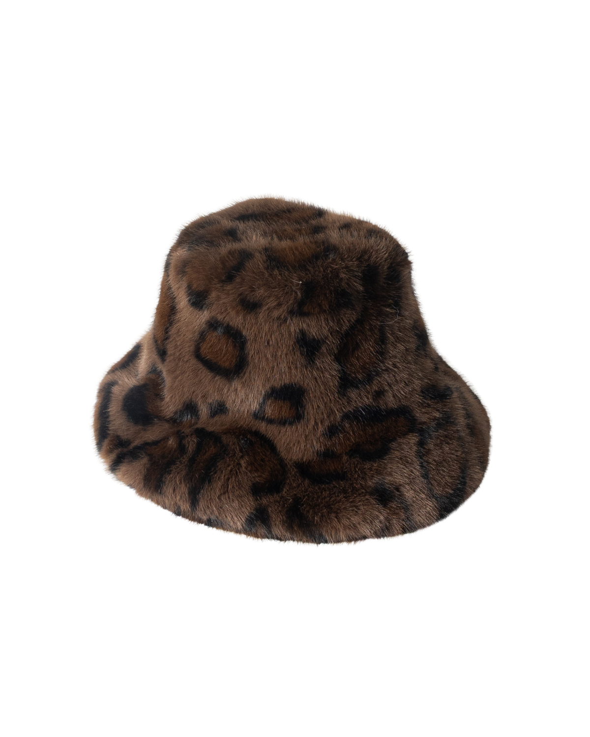 leopard fur faux hat