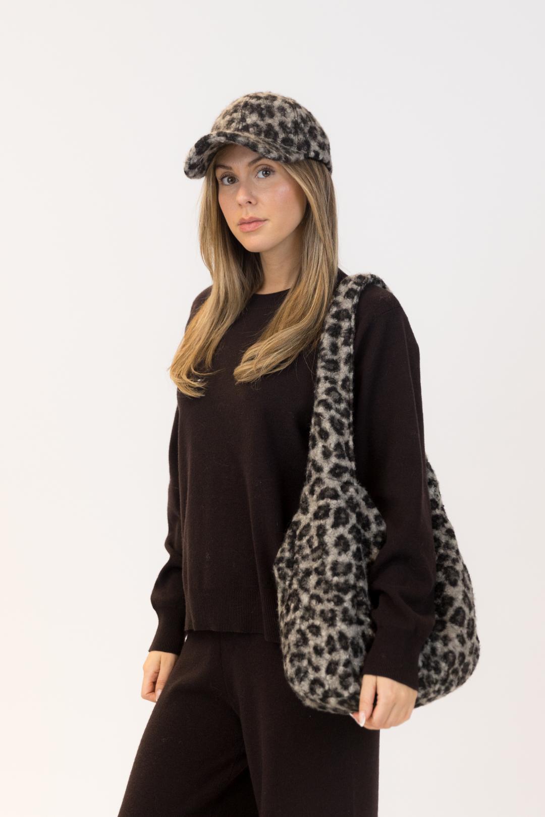 leopard print tote bag