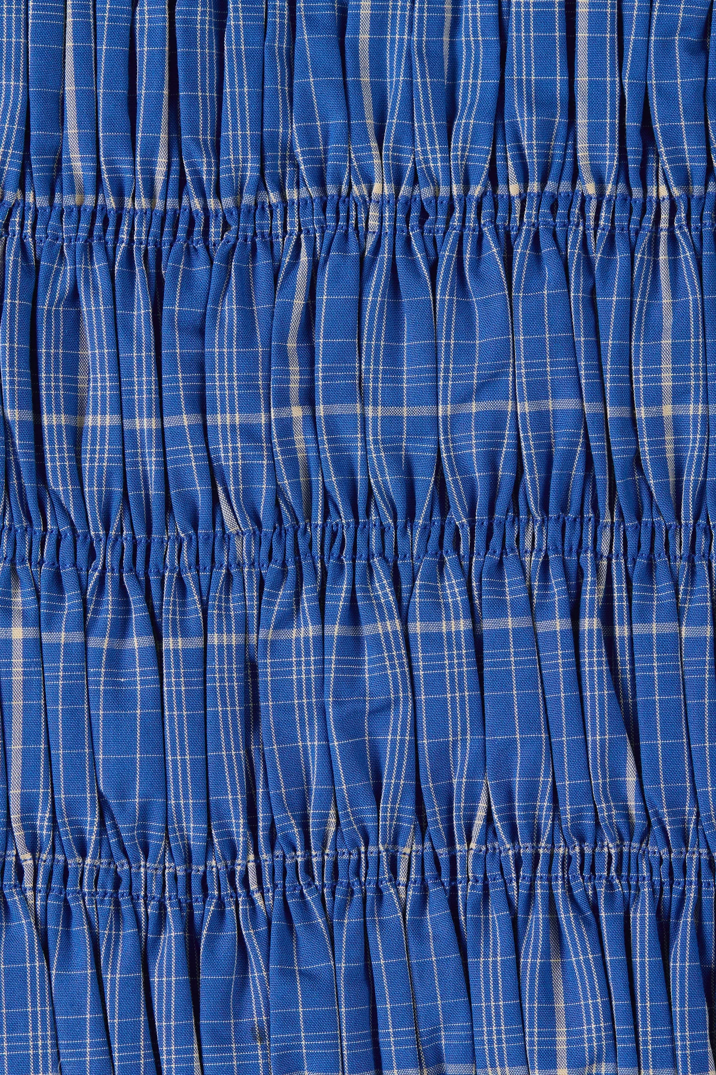 blue checkered shorts