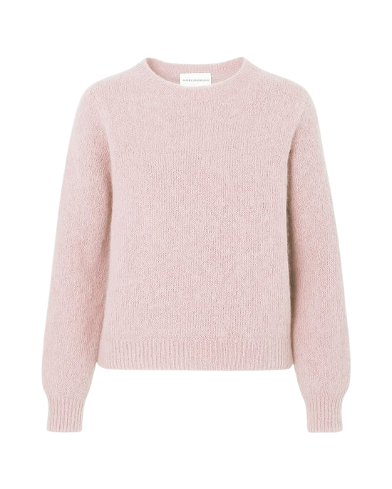 light pink knit sweater