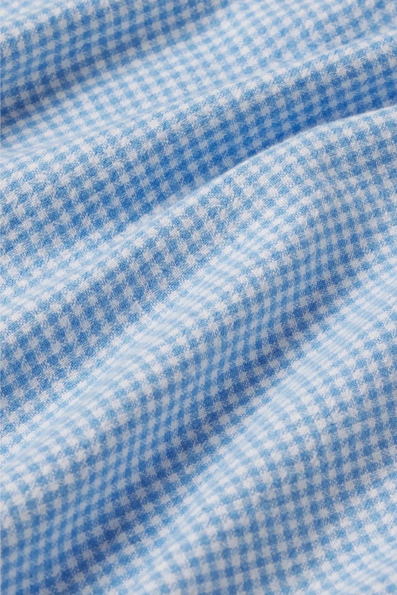 gingham blue sleeping blouse