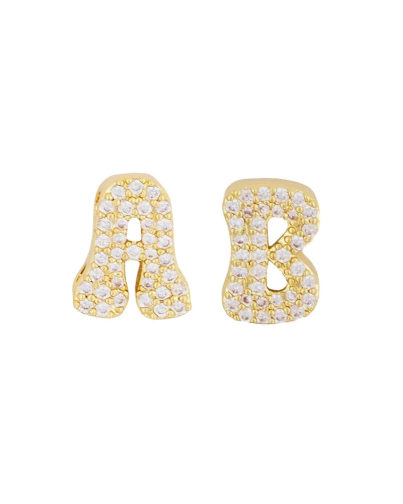 Livie Jewelry Mini Pave Letter Charm