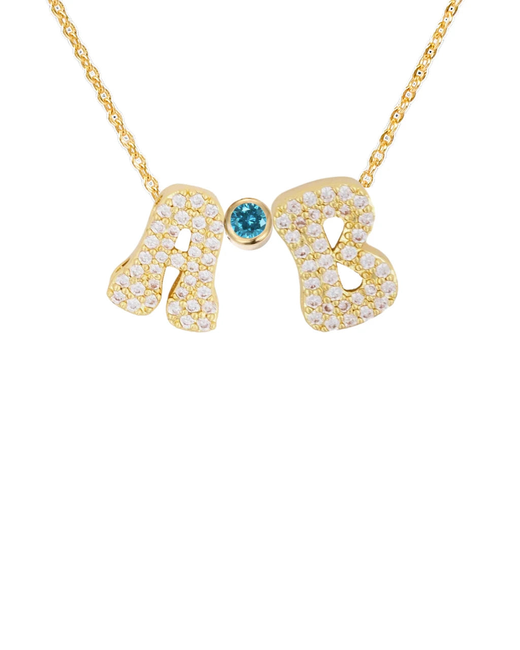 Livie Jewelry Mini Pave Letter Charm