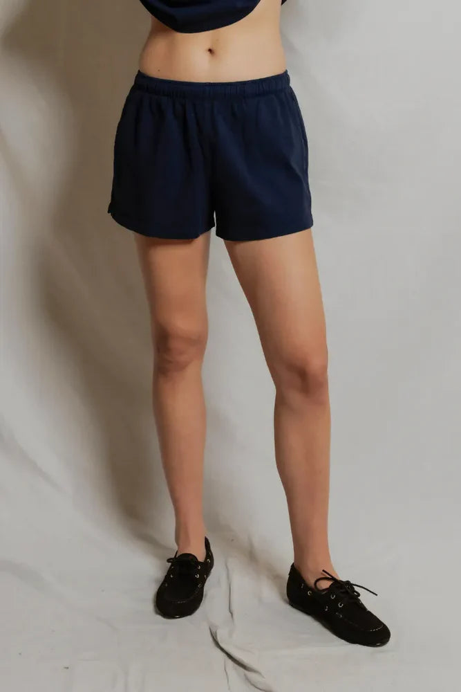 navy lounge shorts