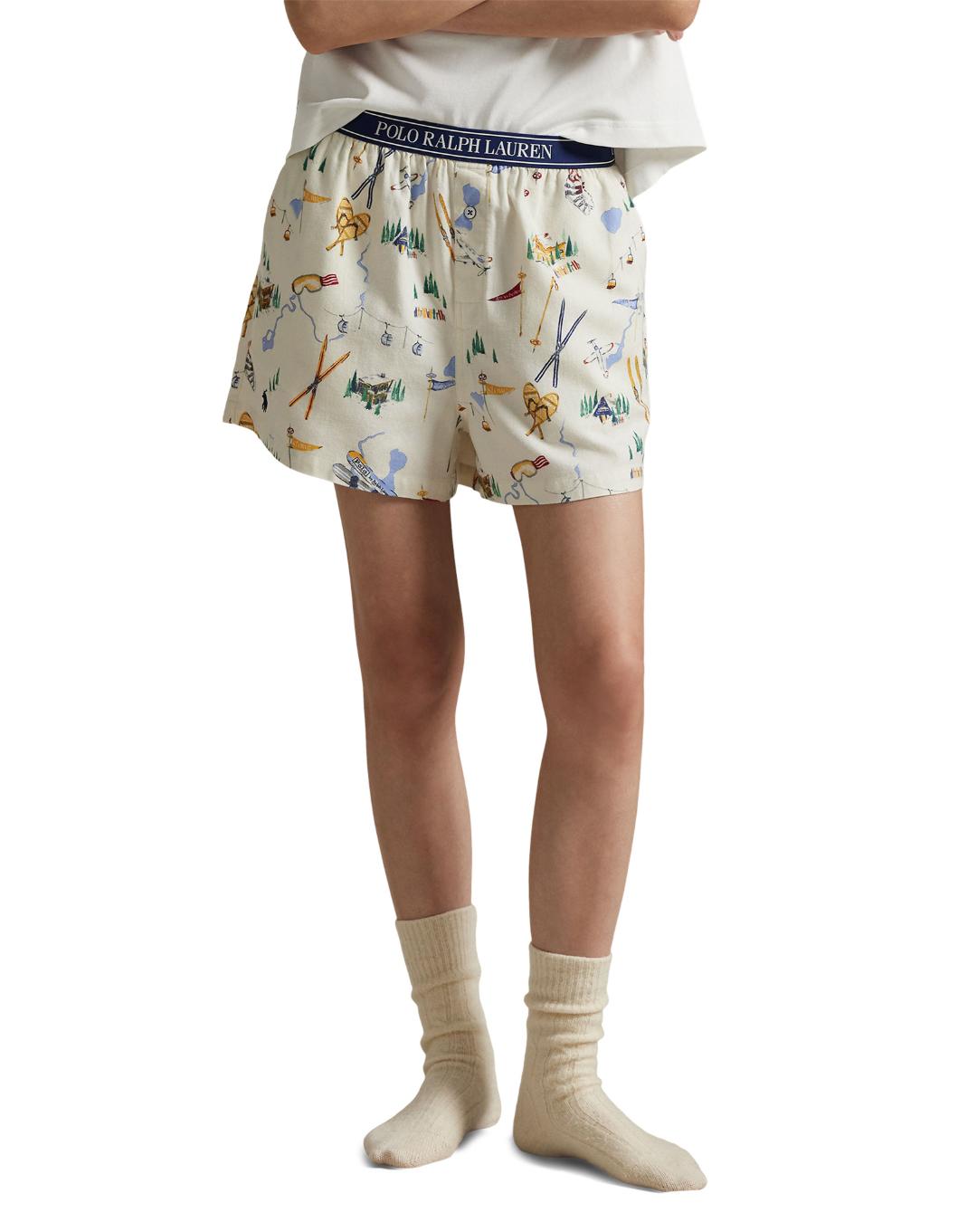 sleep boxer with ski prints on it