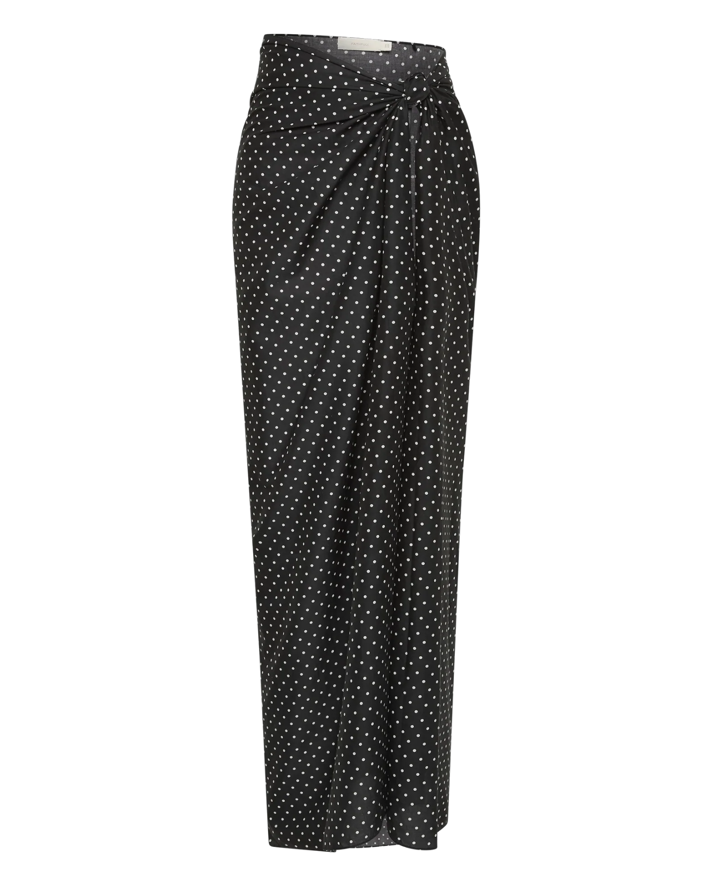 black polka dot pareo swim cover