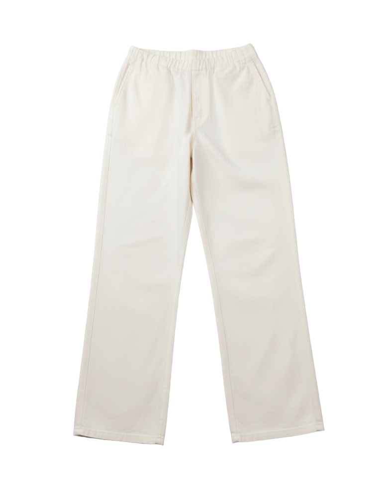 wide leg white denim pant