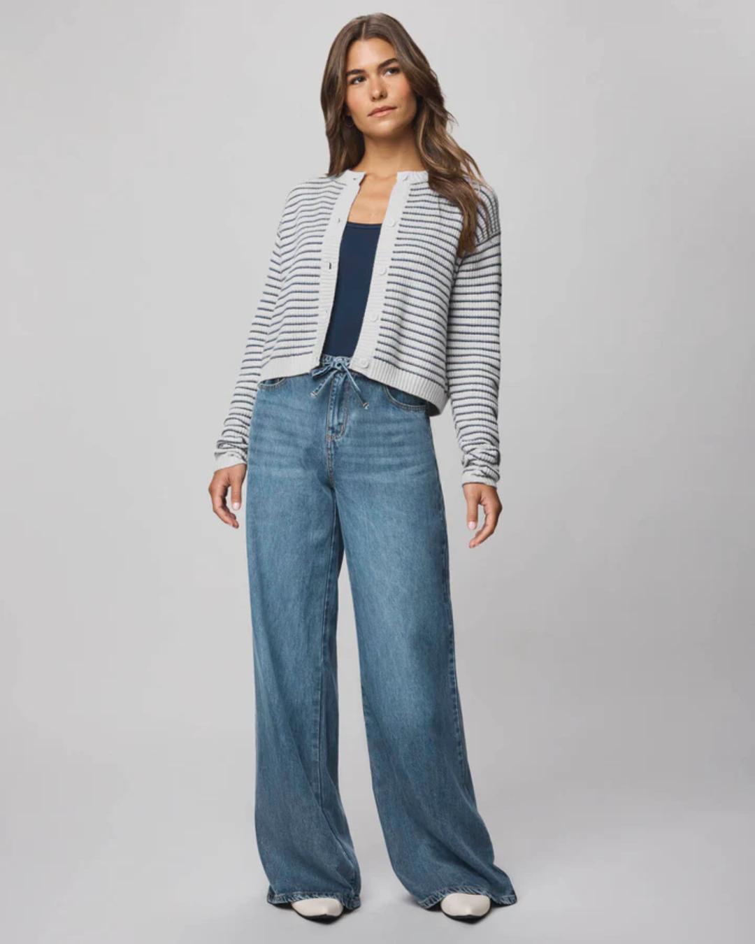 denim wide leg pant