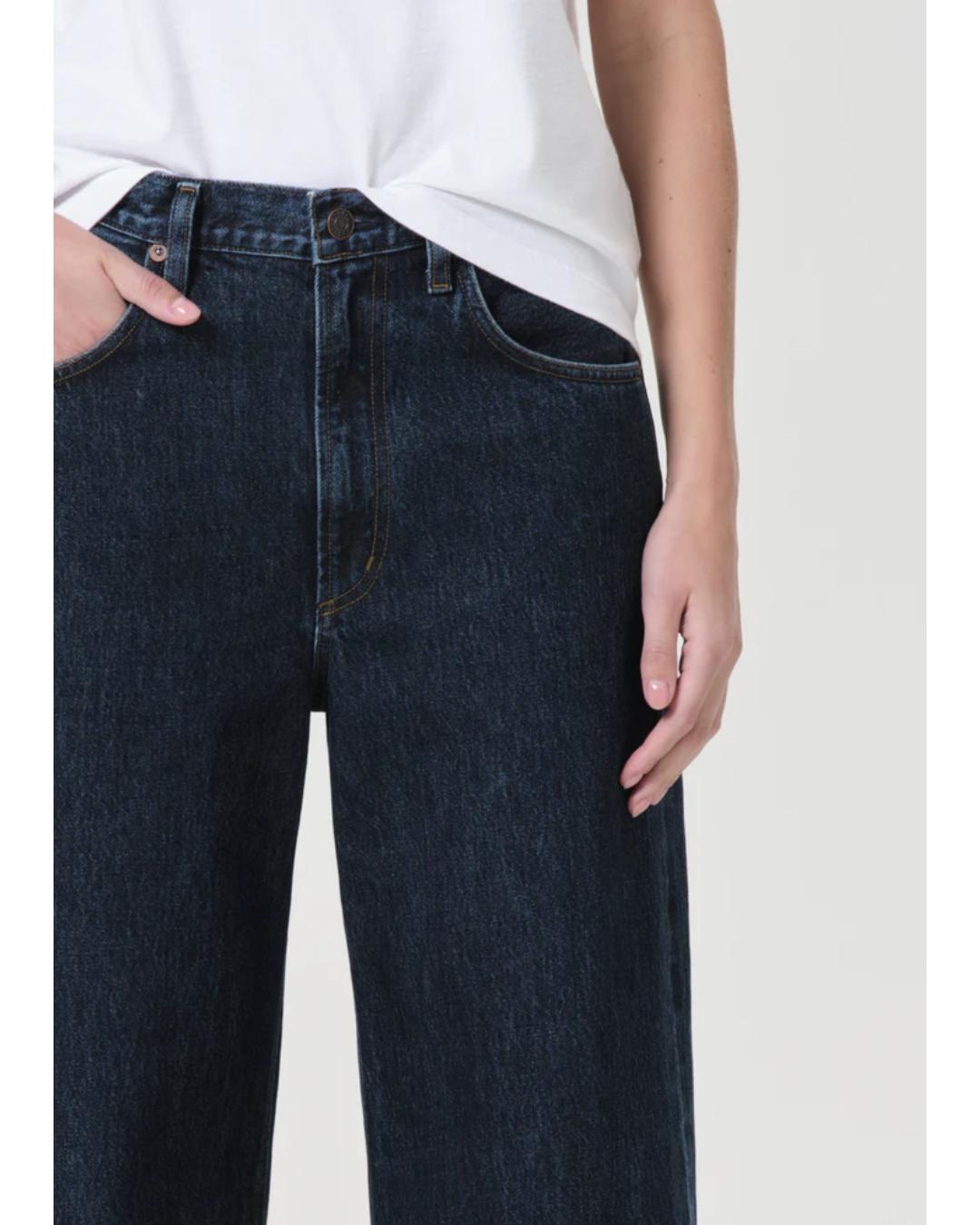 dark denim low curve jeans