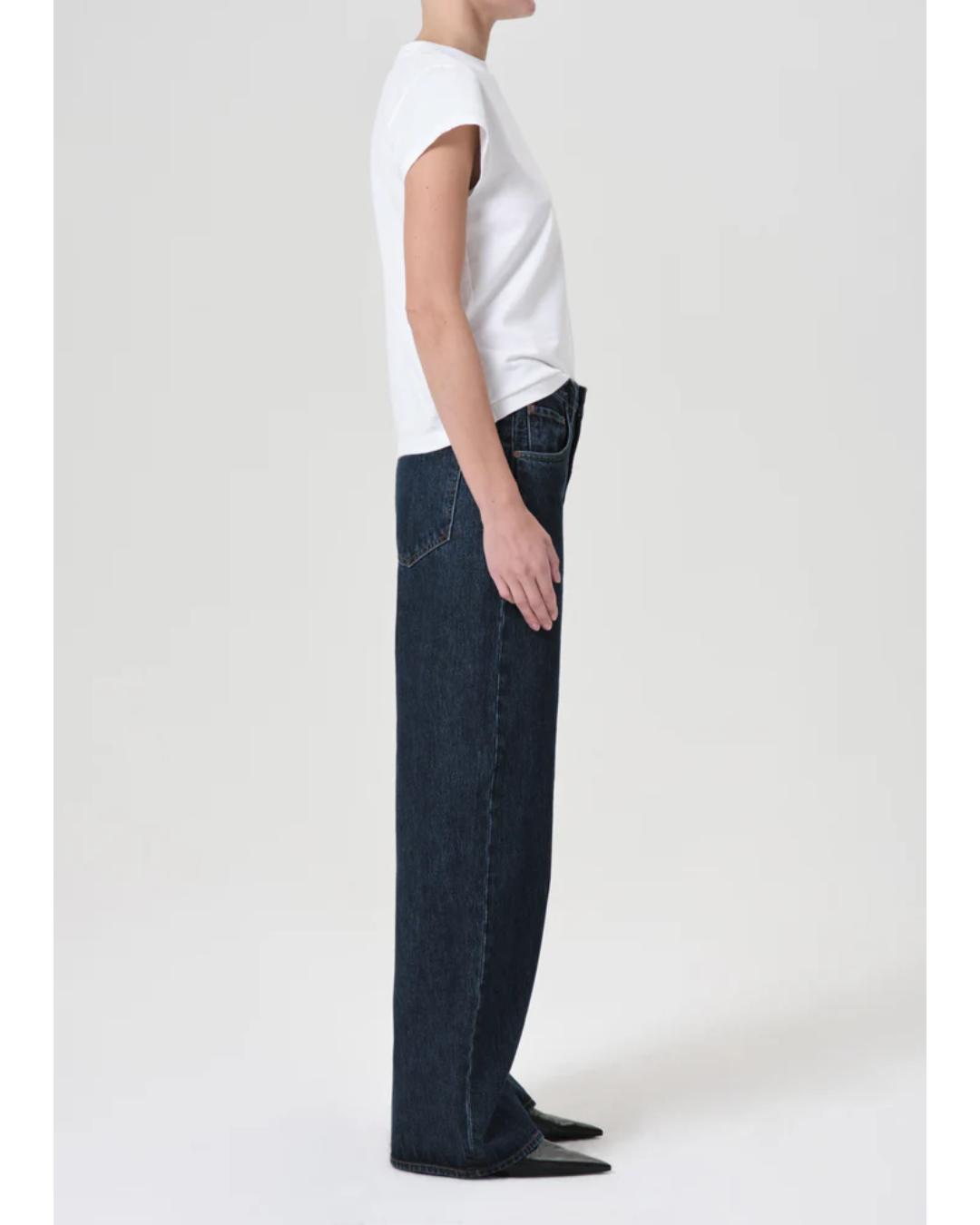 dark denim low curve jeans