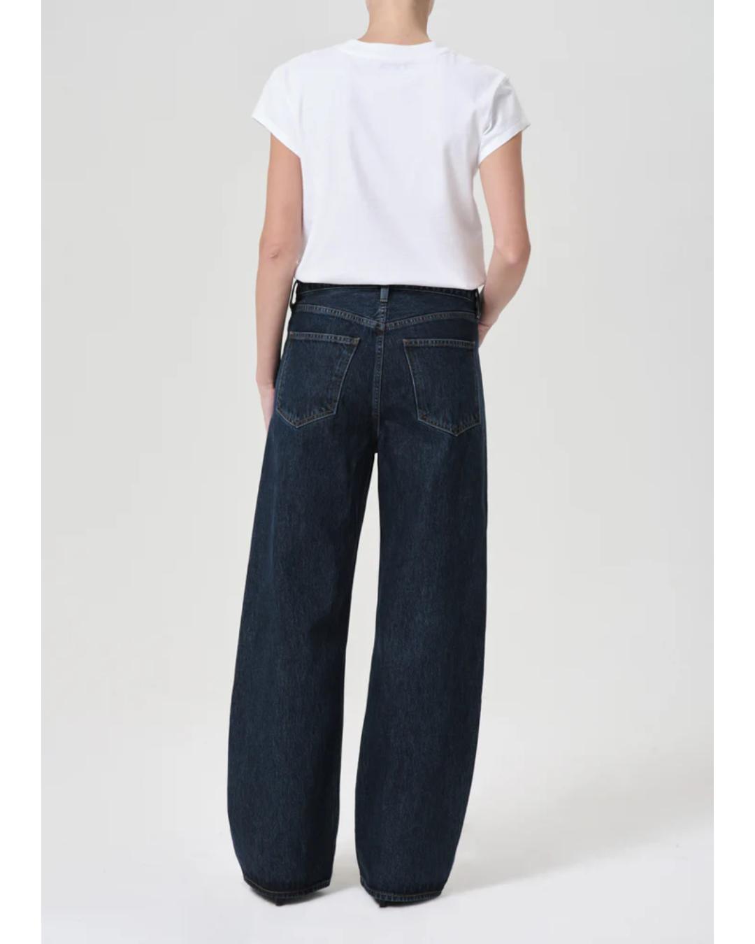 dark denim low curve jeans