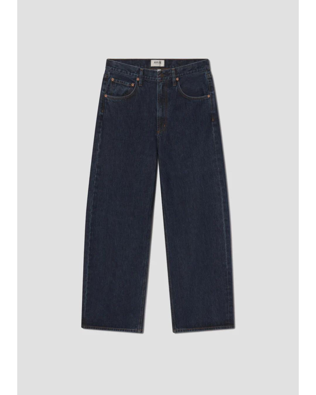 dark denim low curve jeans