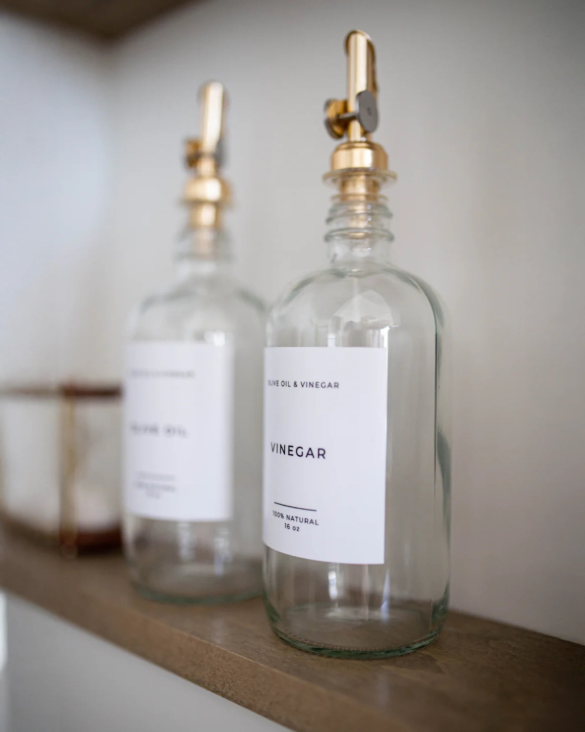 Luxe B Co Olive Oil and Vinegar Glass Bottles