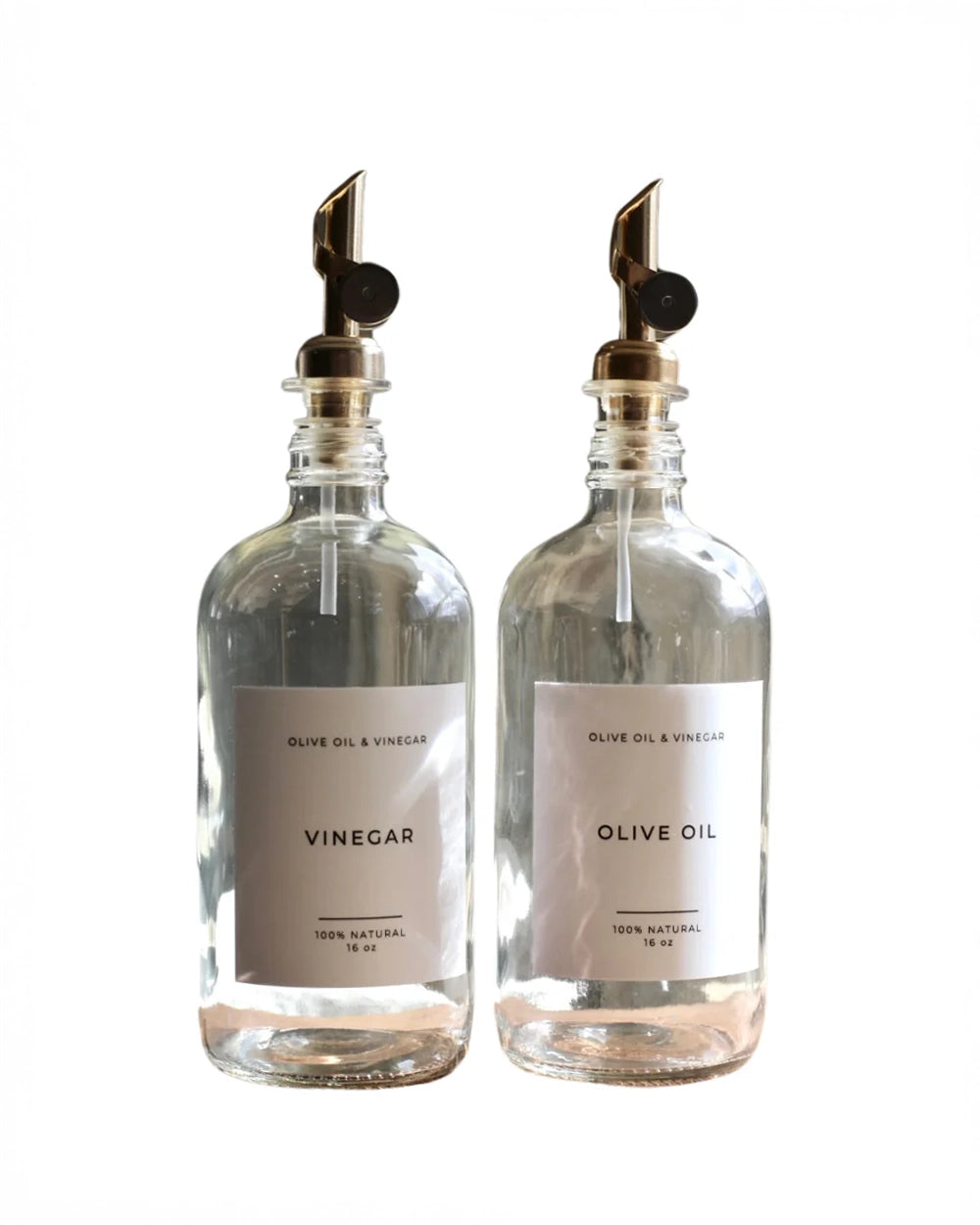 Luxe B Co Olive Oil and Vinegar Glass Bottles