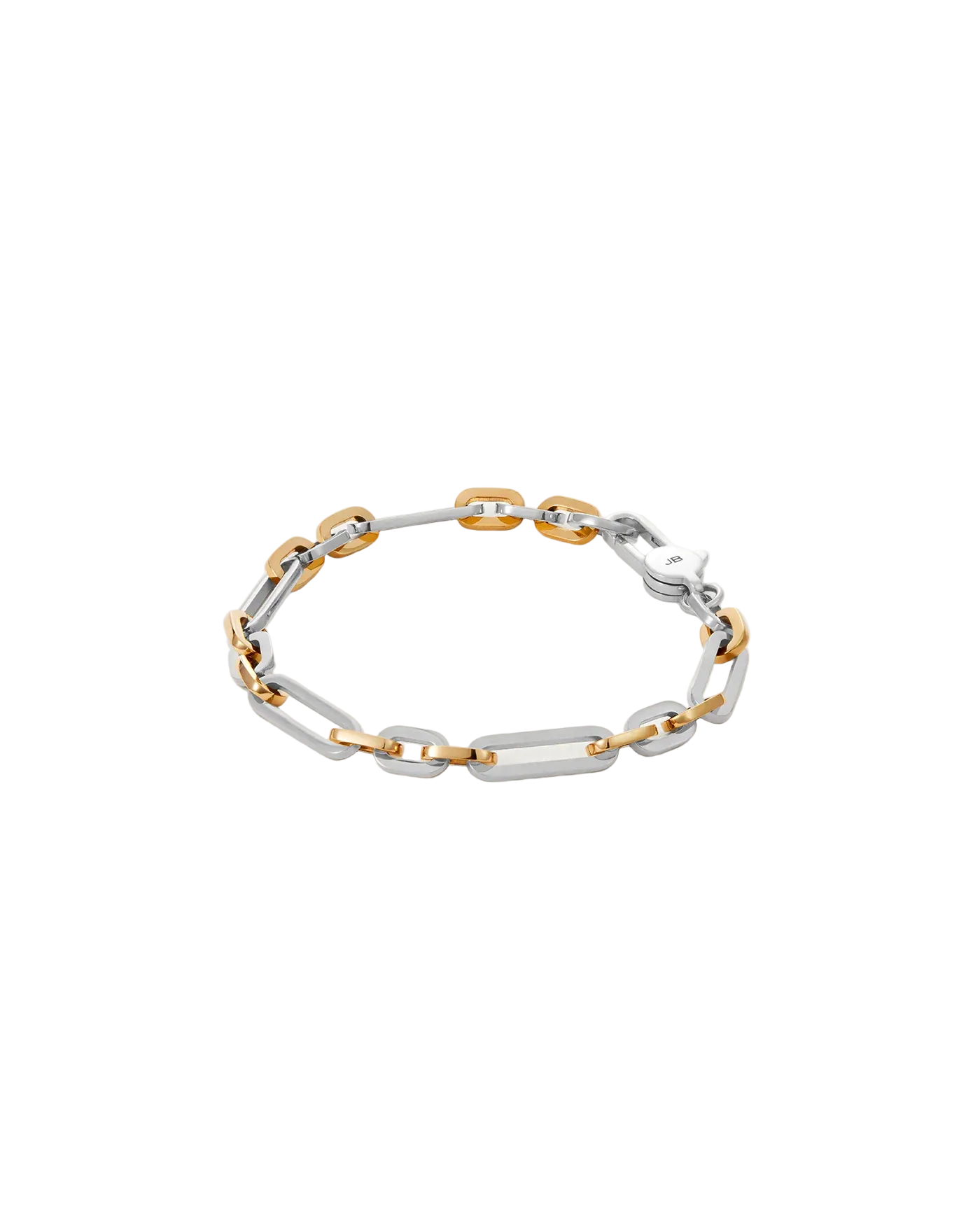 two tone chain link bracelet