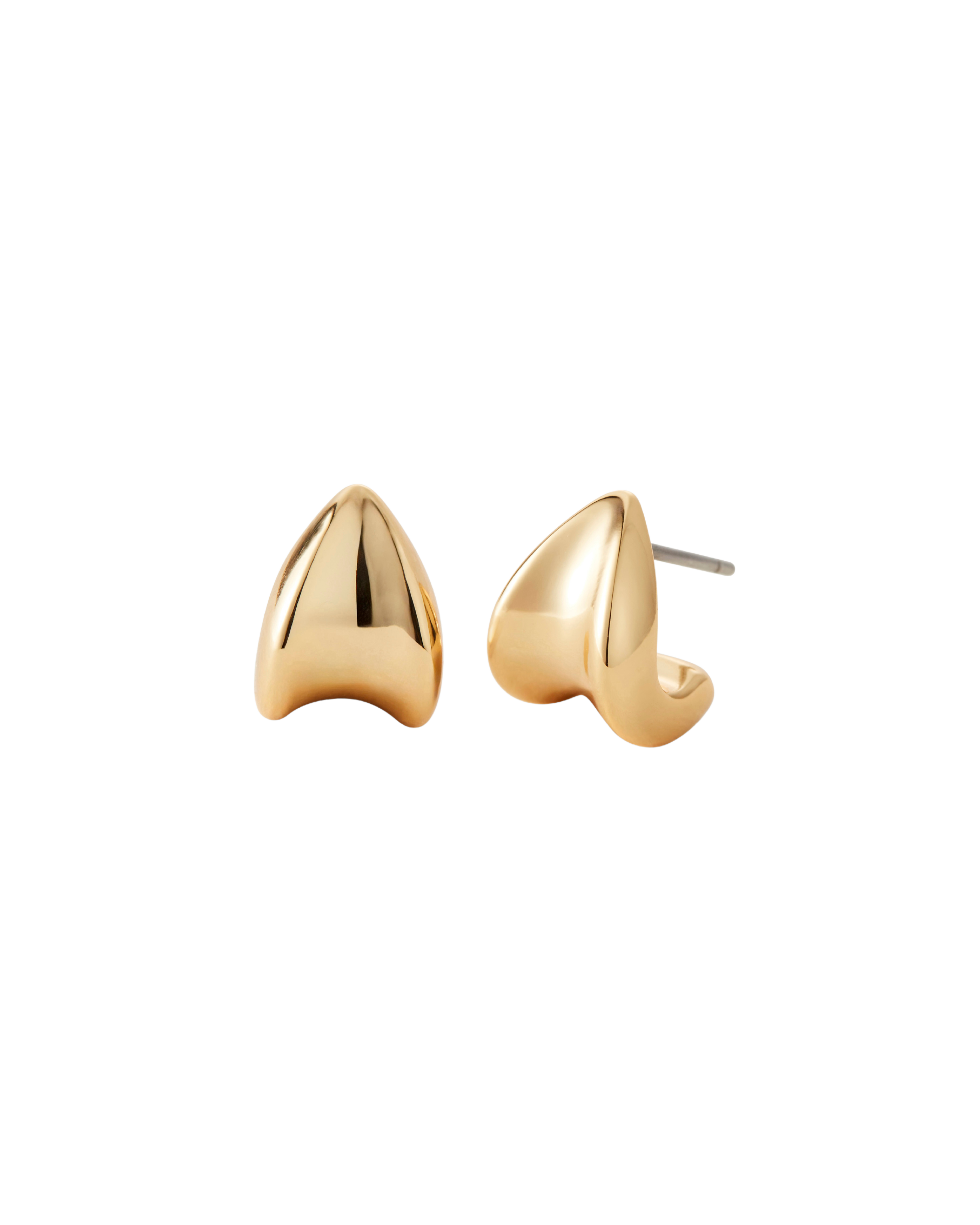 statement mini gold earrings