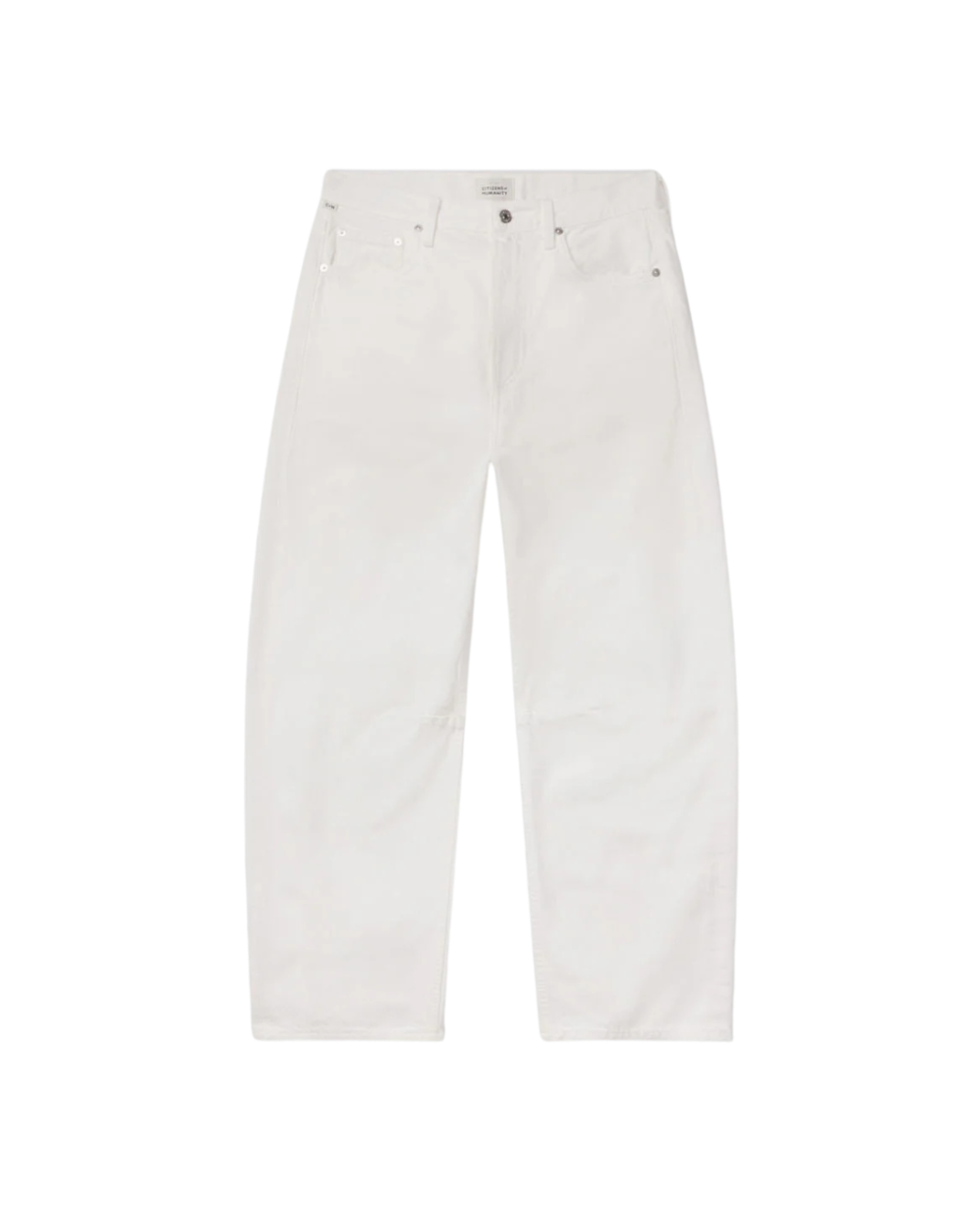 white relaxed denim pant