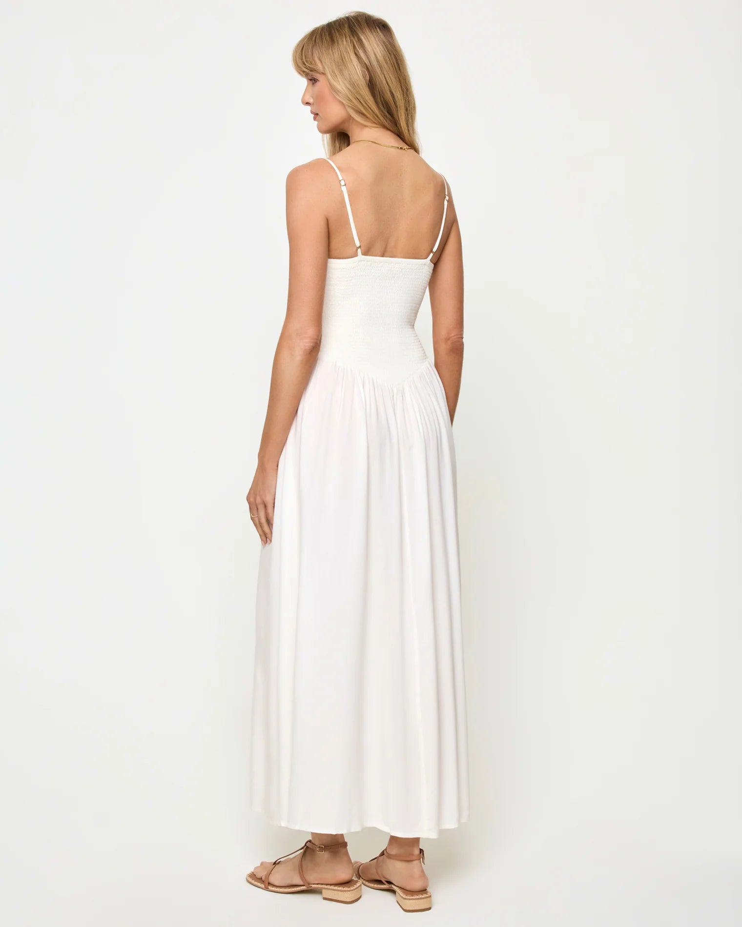 white maxi dress