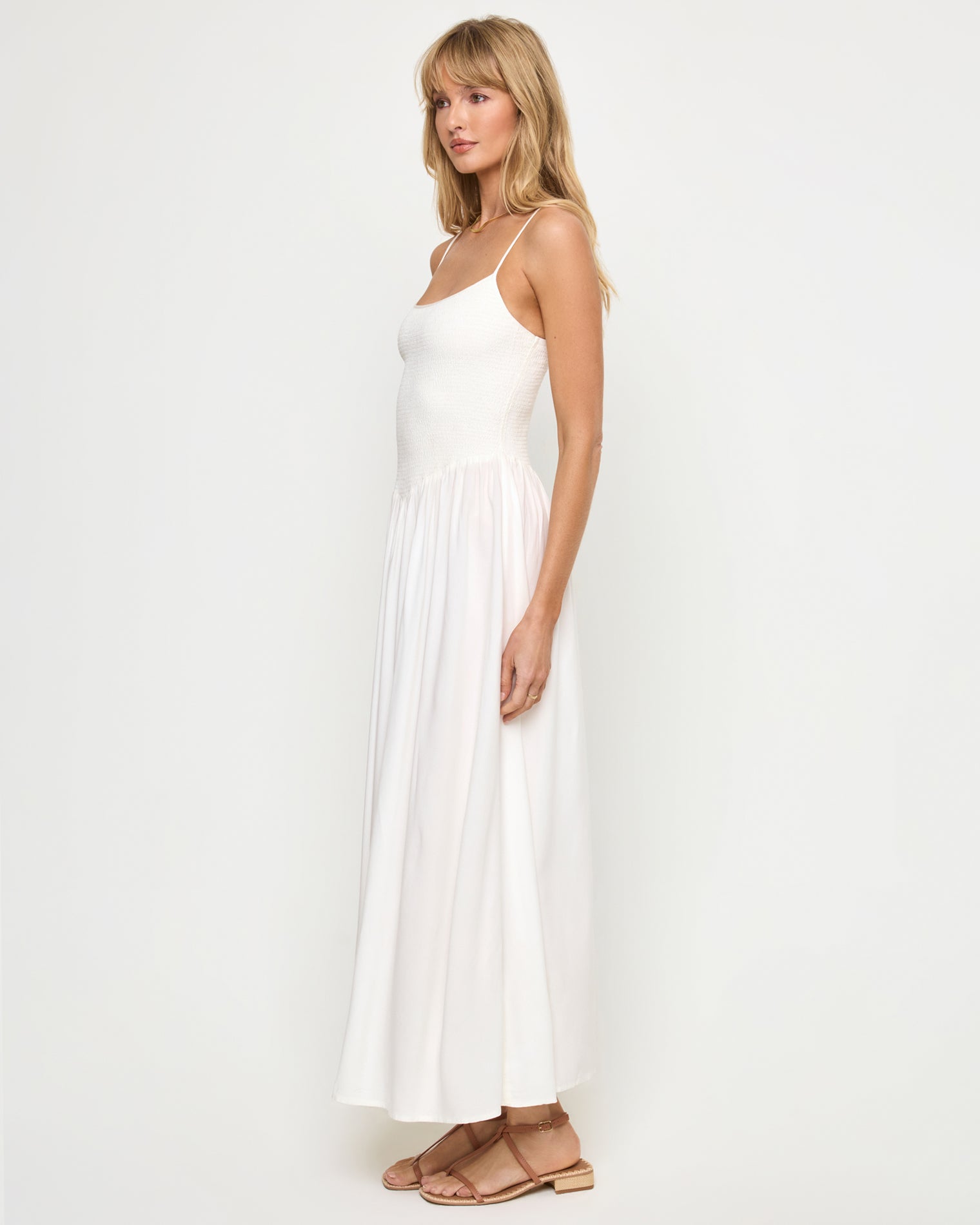 white maxi dress
