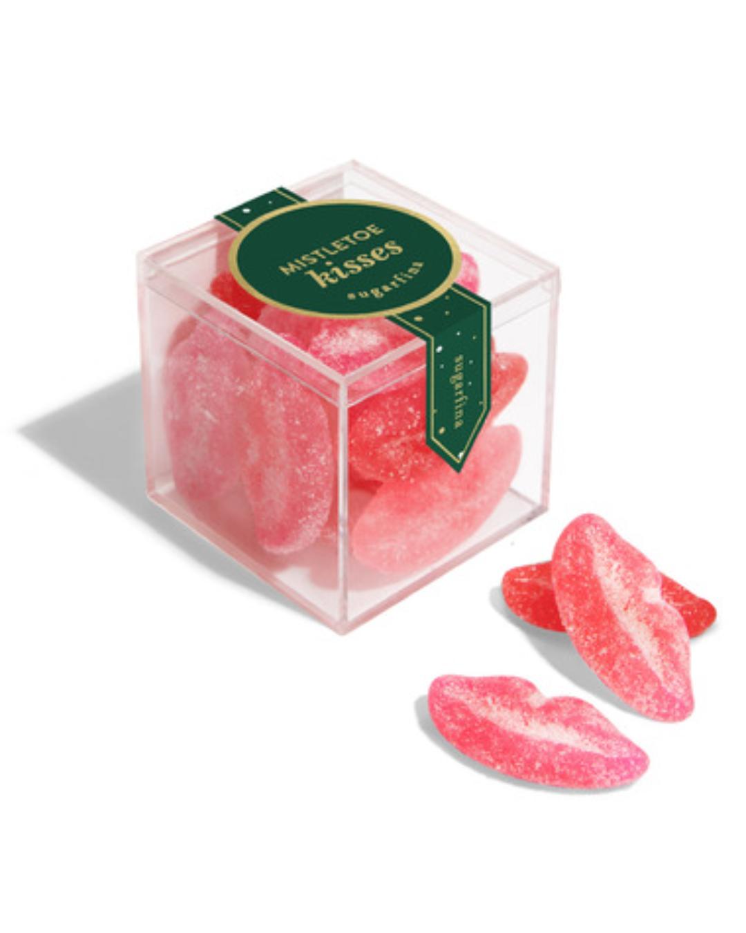 box of lip shaped candies