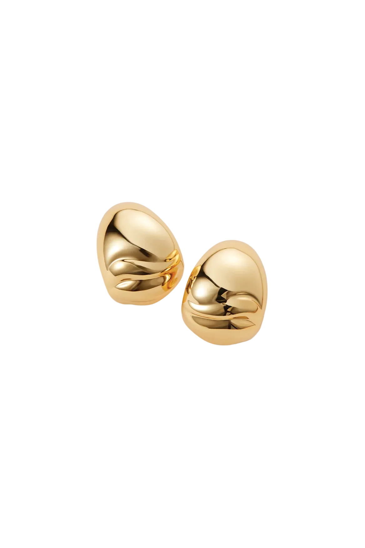 gold statement earrings