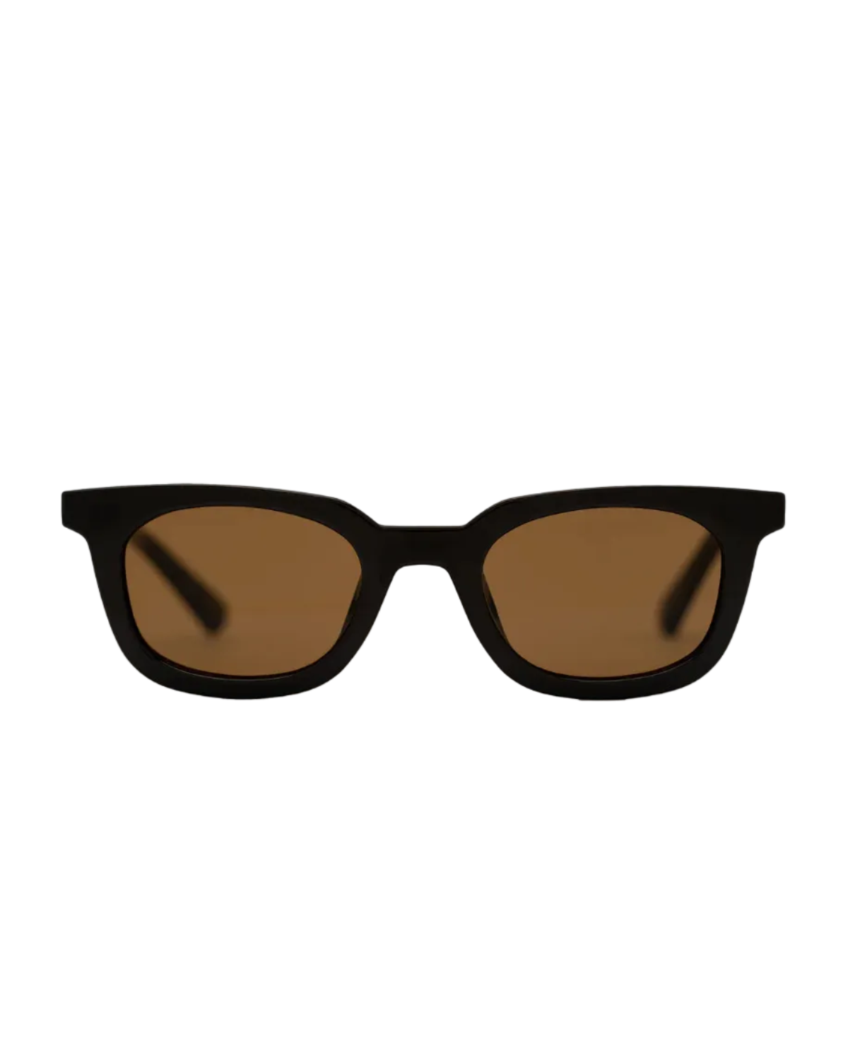 oversizes sunglasses with a brown frame and lenses