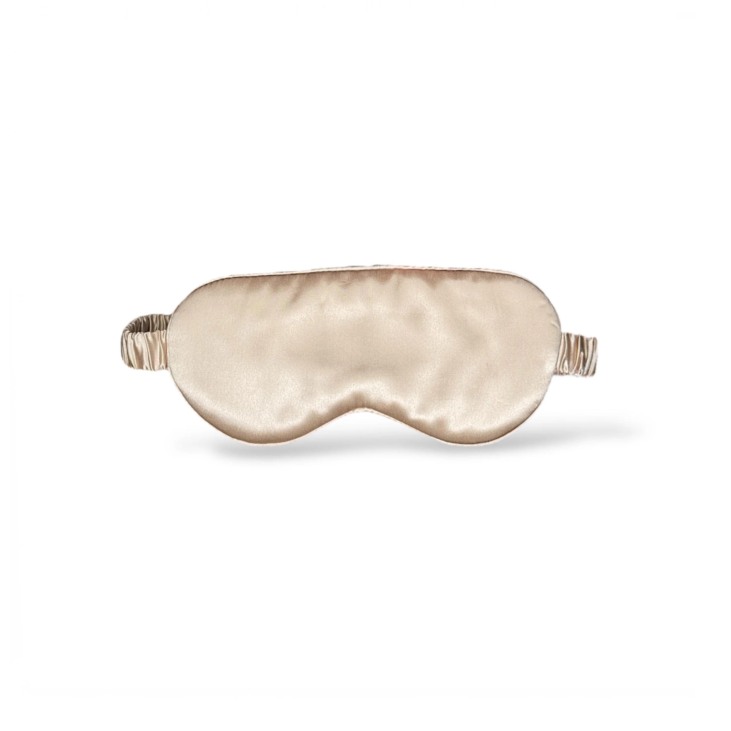 champagne colour silk sleep mask