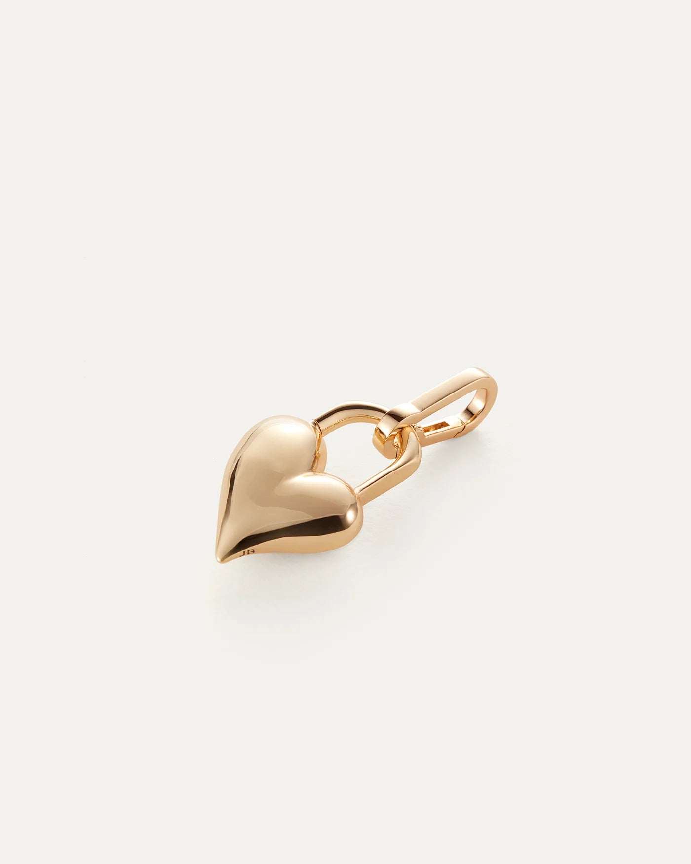 heart charm in gold