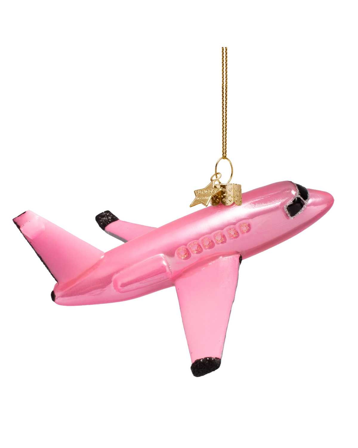 pink airplane ornament