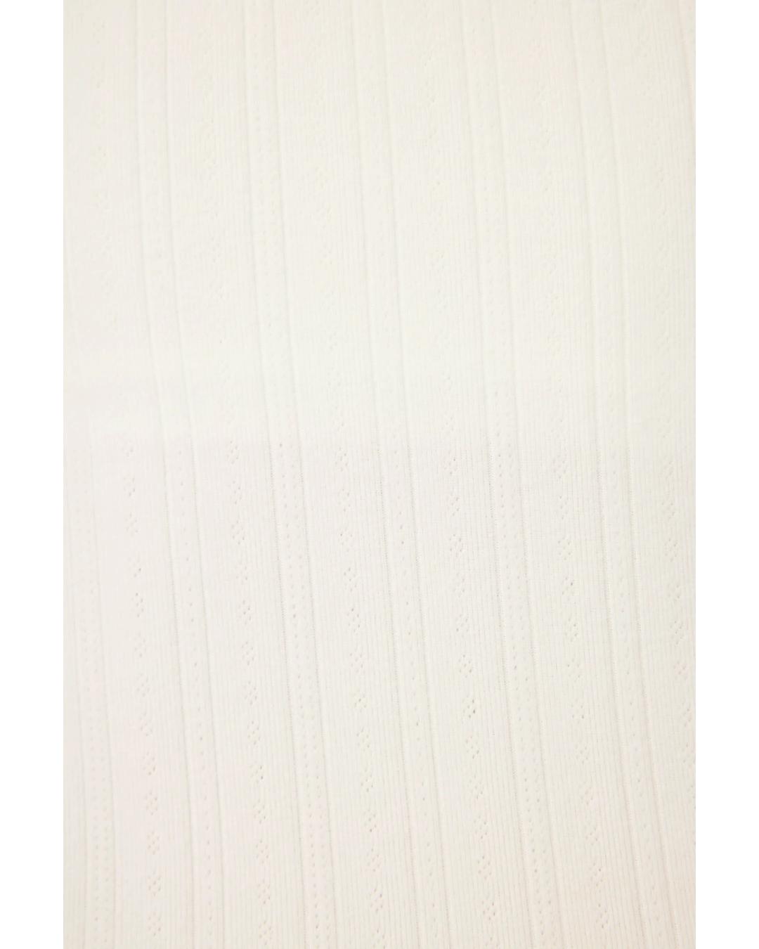 pointelle sleep shorts in white