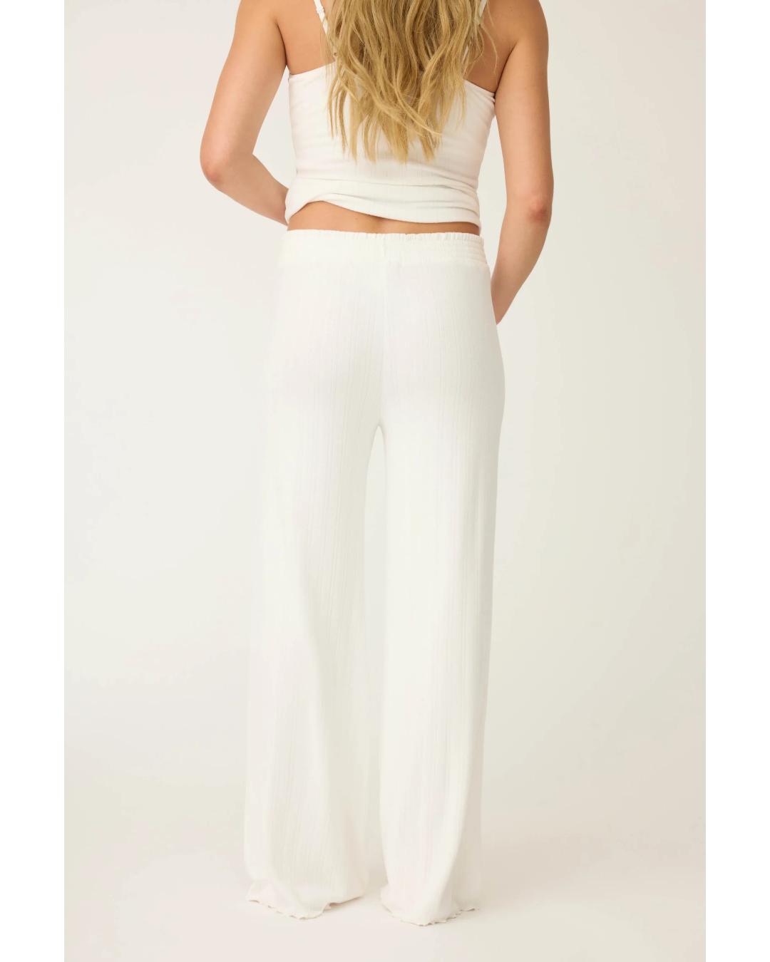 pointelle lounge pants in ivory