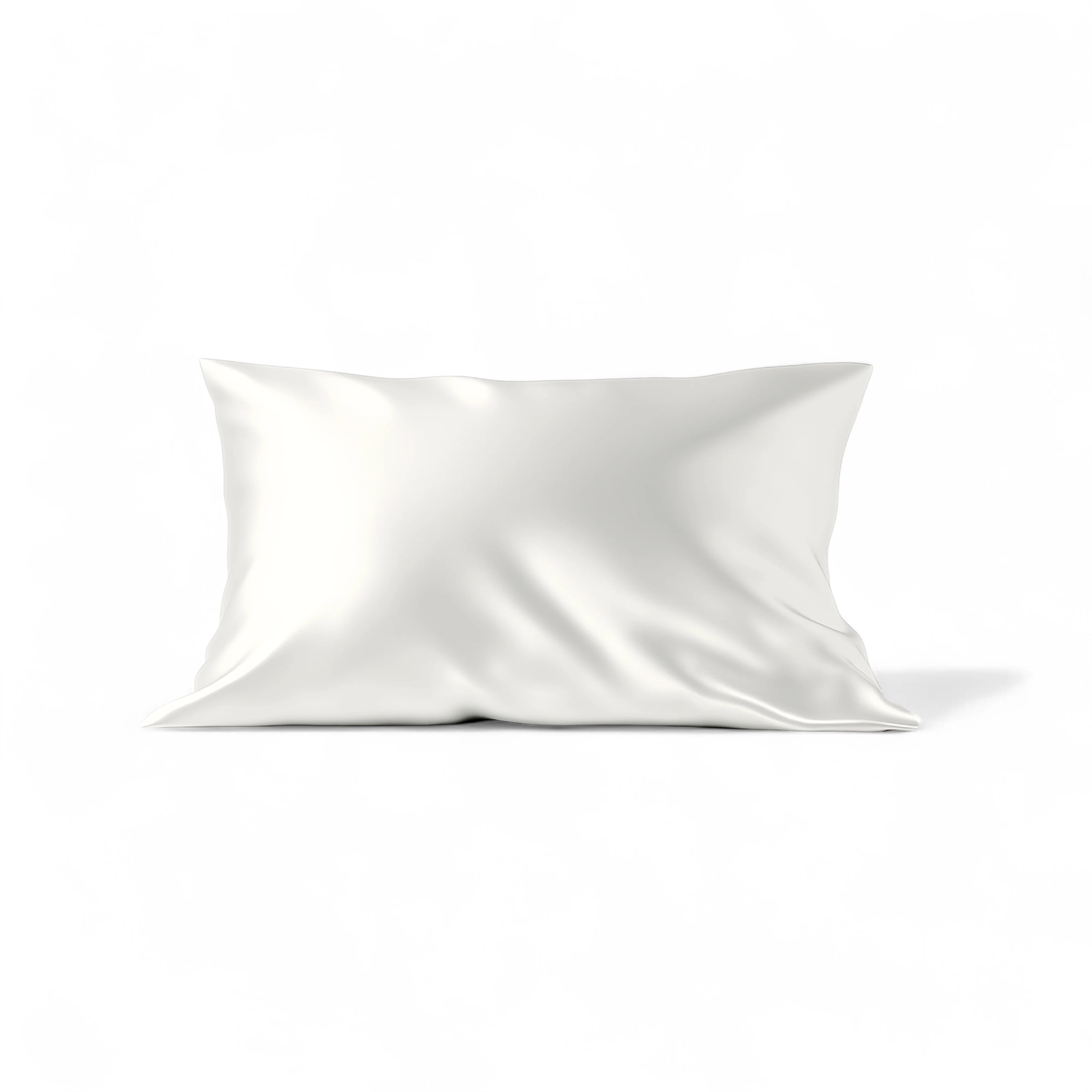 white silk pillowcase