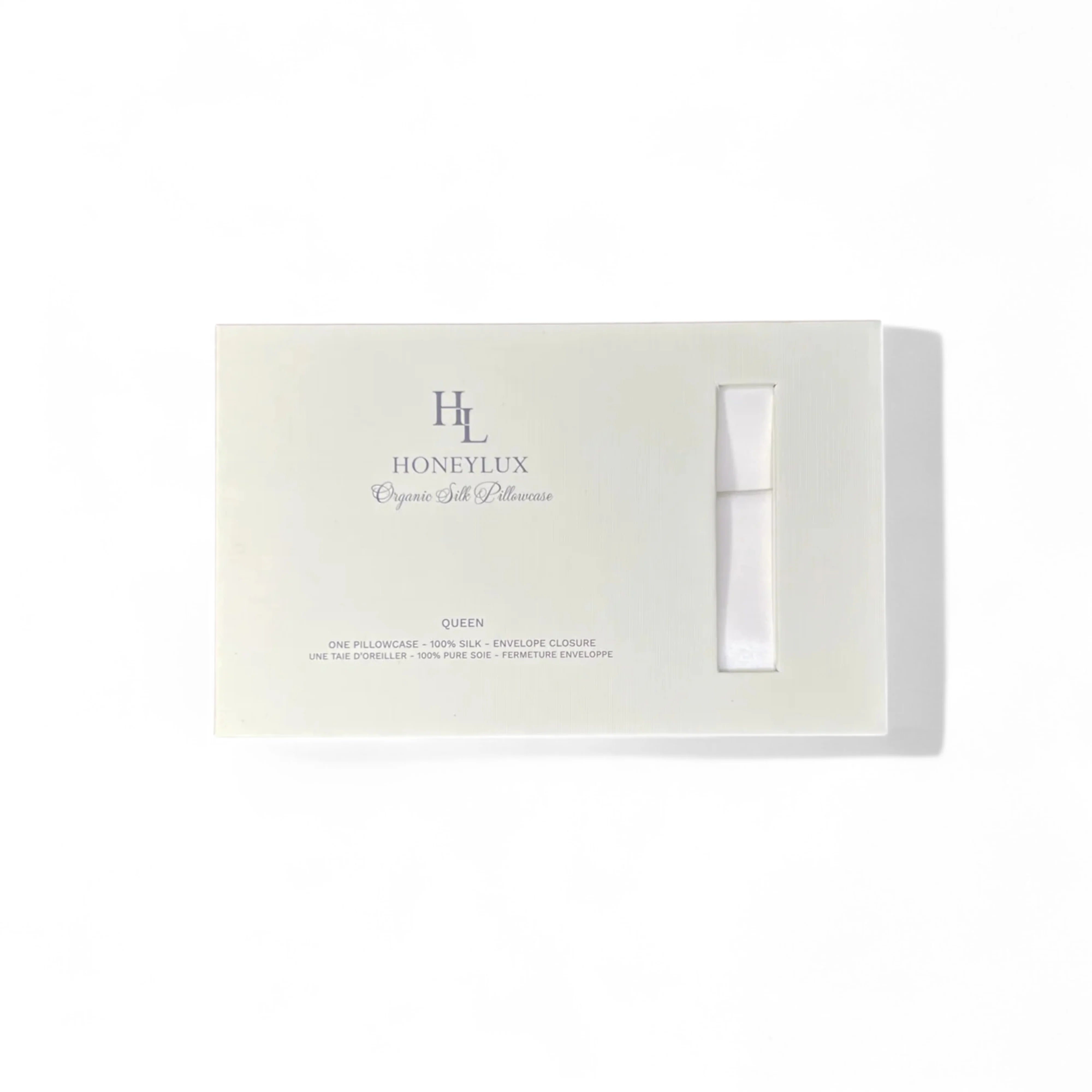 white silk pillowcase