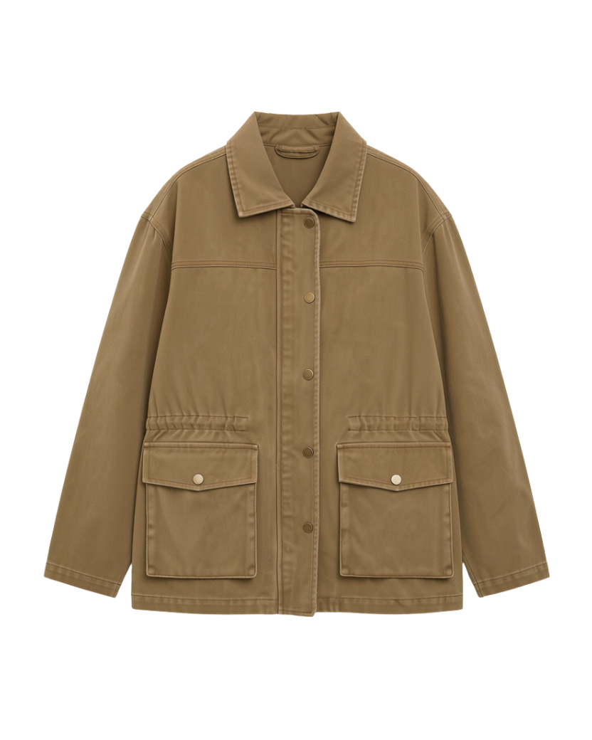 khaki utility jacket