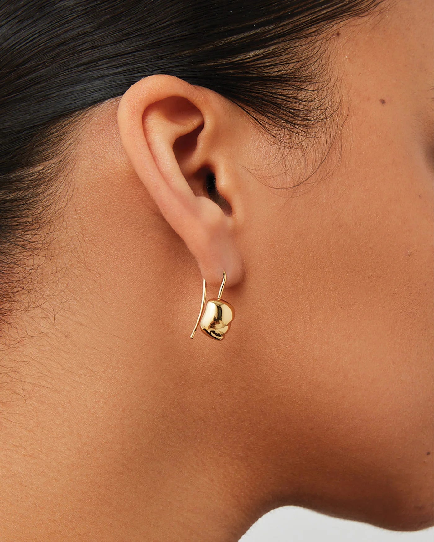 gold drop earrings