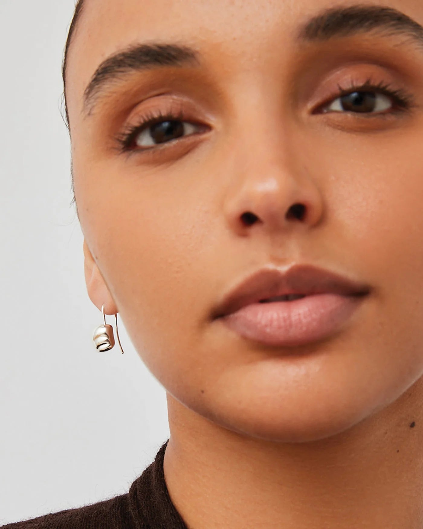 silver drop earring
