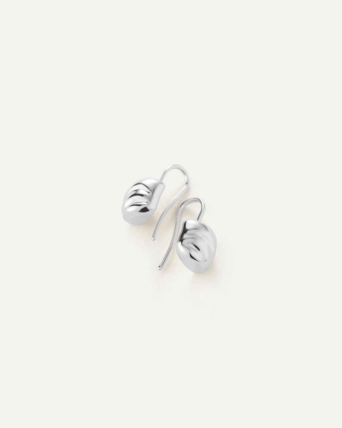 silver drop earring