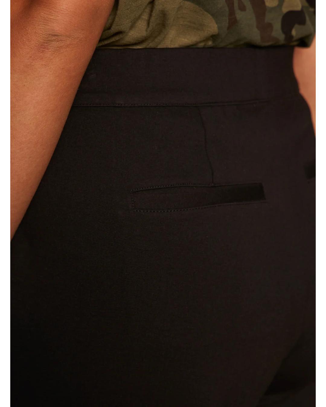 black trousers with straight leg