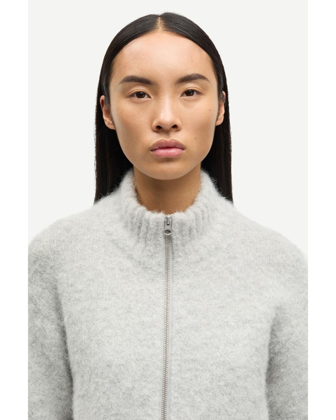 light grey zip sweater