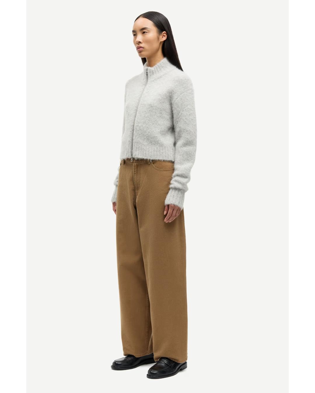 light grey zip sweater