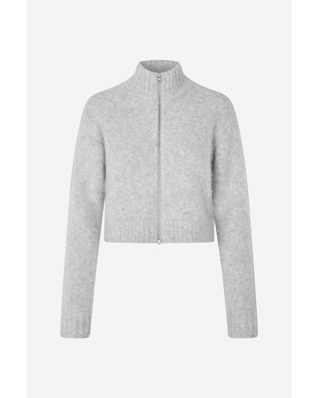 light grey zip sweater