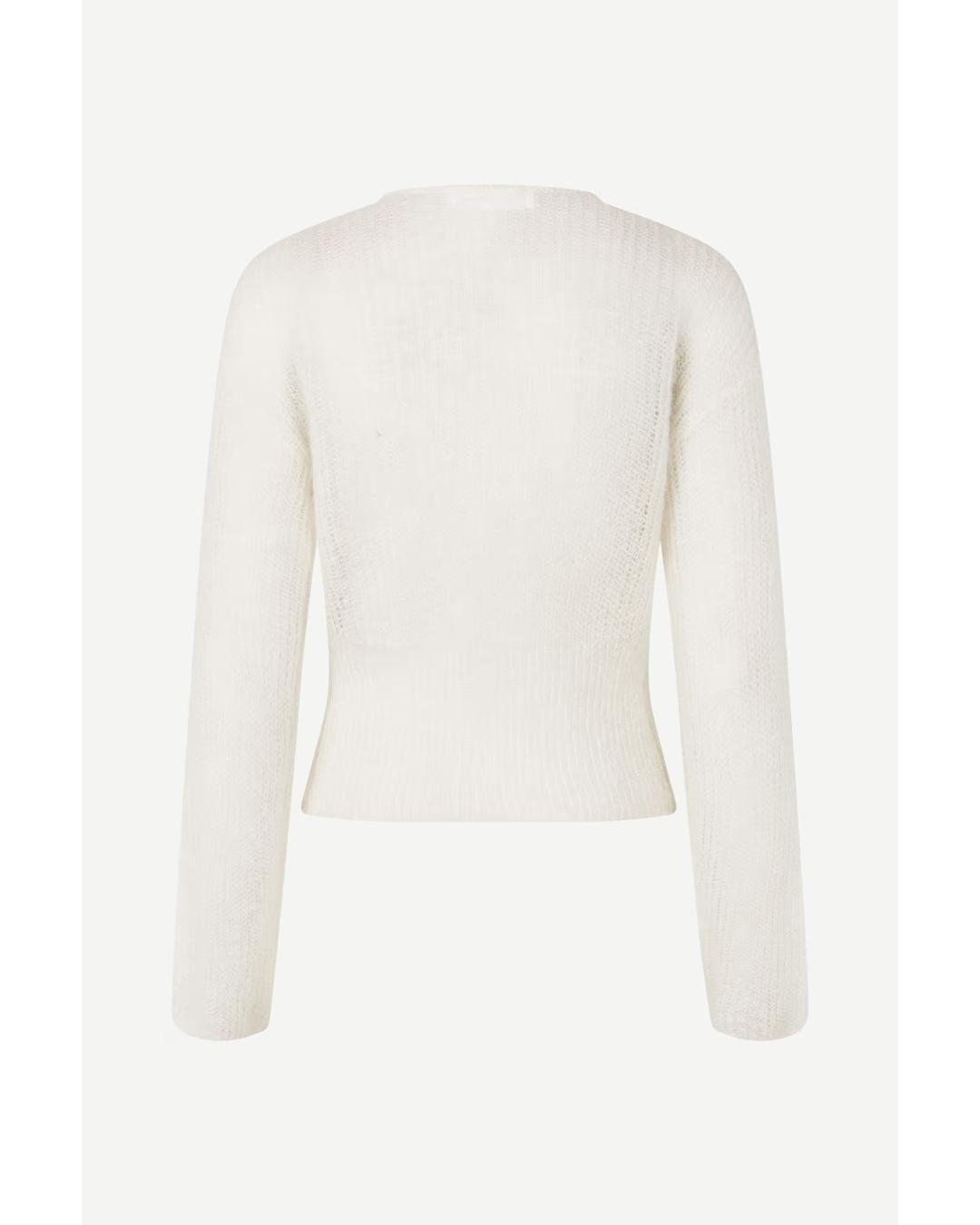 thin knit cardigan in cream