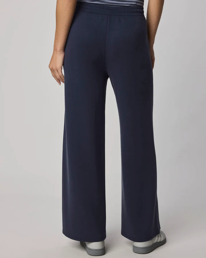 wide leg lounge pant in navy