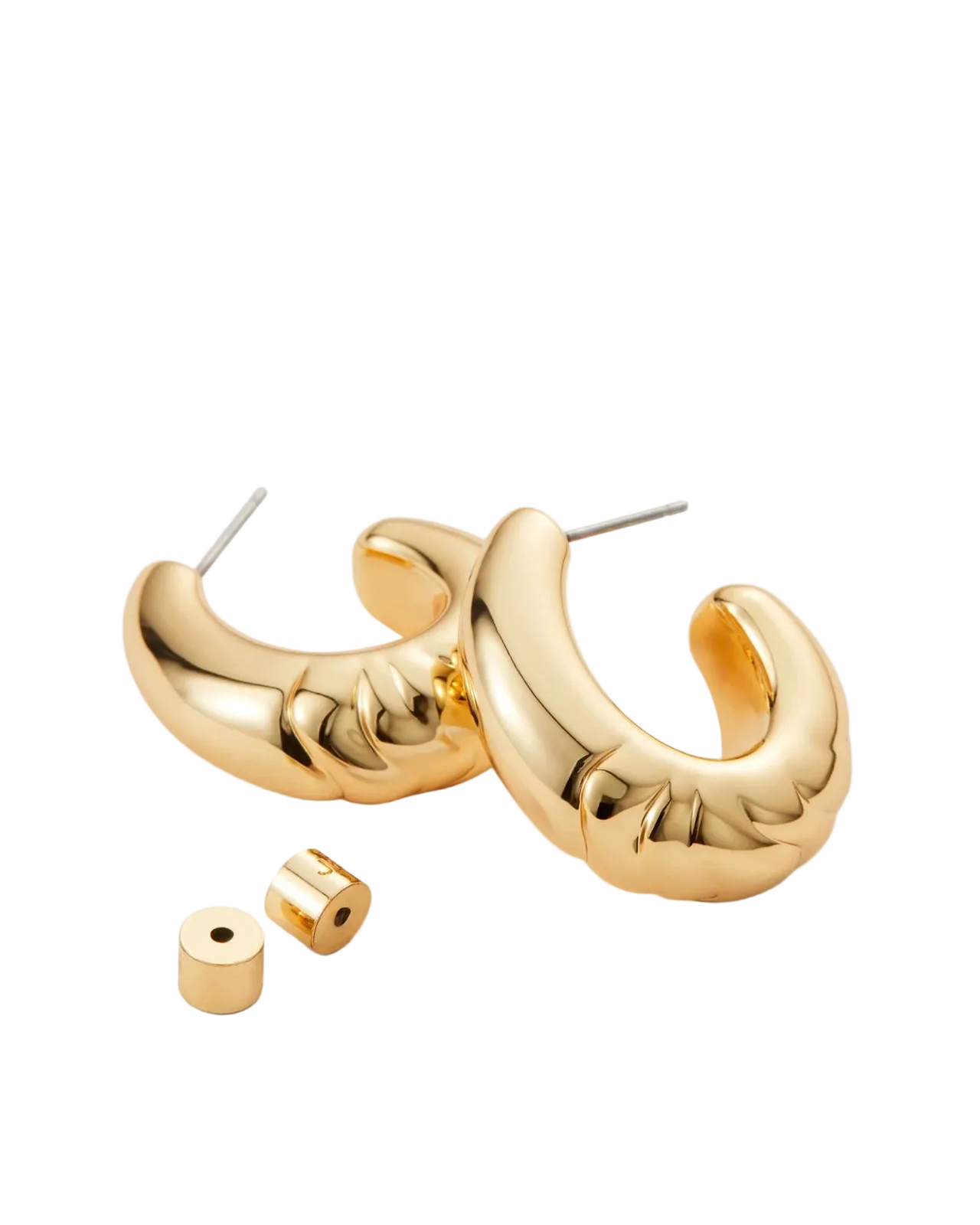 chunky gold hoop earring