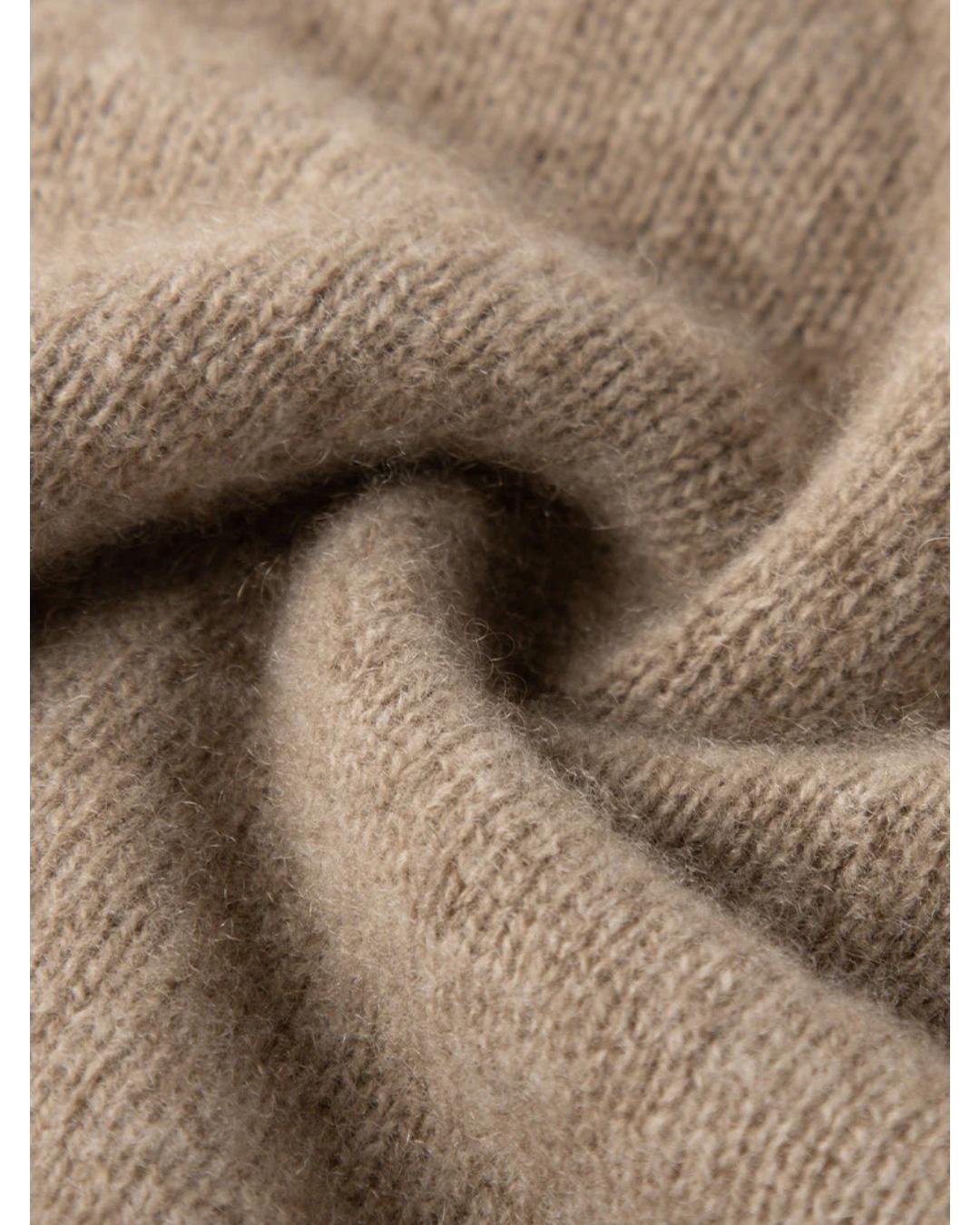 light brown turtle neck sweater