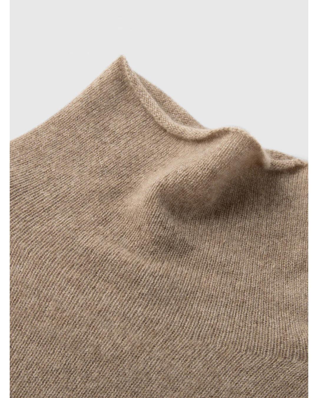 light brown turtle neck sweater