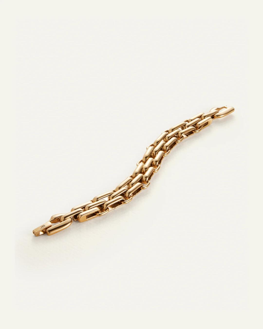 gold link bracelet