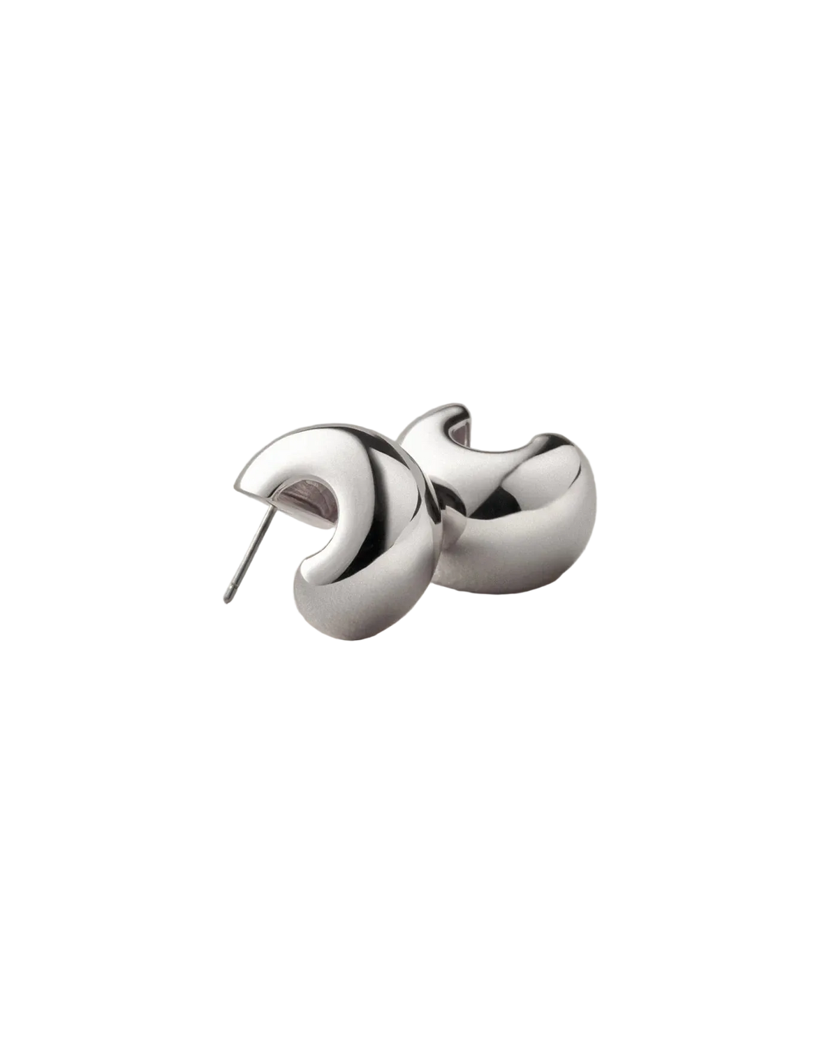 chunky silver earrings