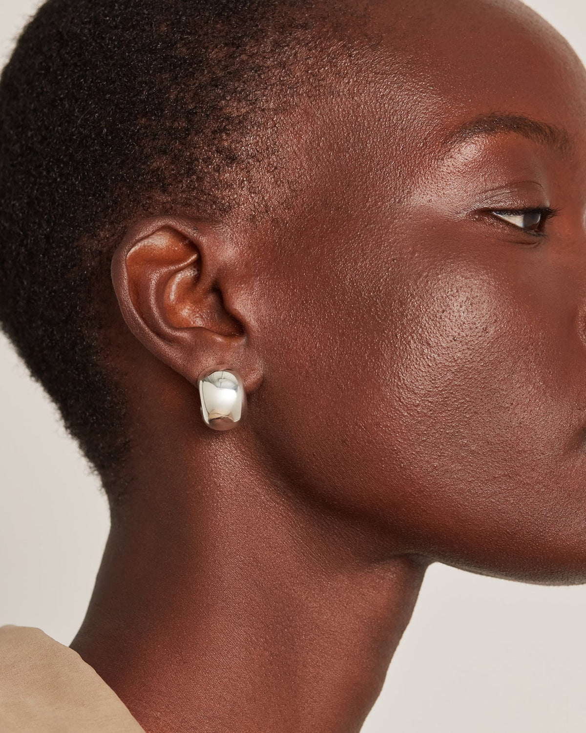 chunky silver earrings